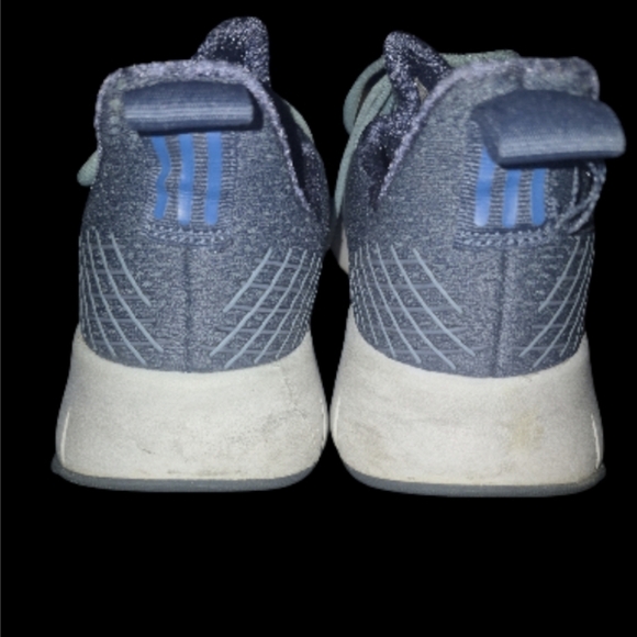 Adidas Women's Asweego Ash Grey & True Blue Running Sneakers - Size 9.5 - Picture 4 of 6